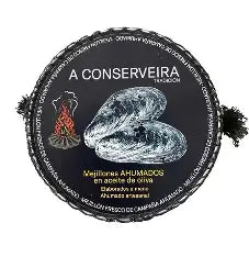 MEJILLONESS AHUMADOS EN ACEICE DE OLIVA 120GRAMOS