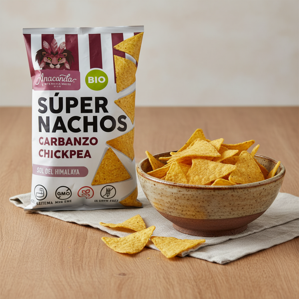 Súper Nachos Garbanzos con cuenco