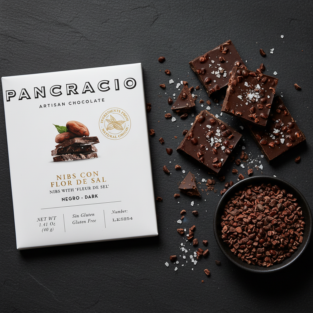 Chocolate Nibs con Flor de Sal 40g gourmet