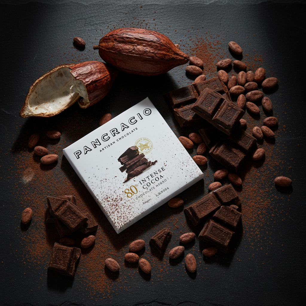 Chocolate Intense Cocoa 80% Negro-Dark 40g gourmet
