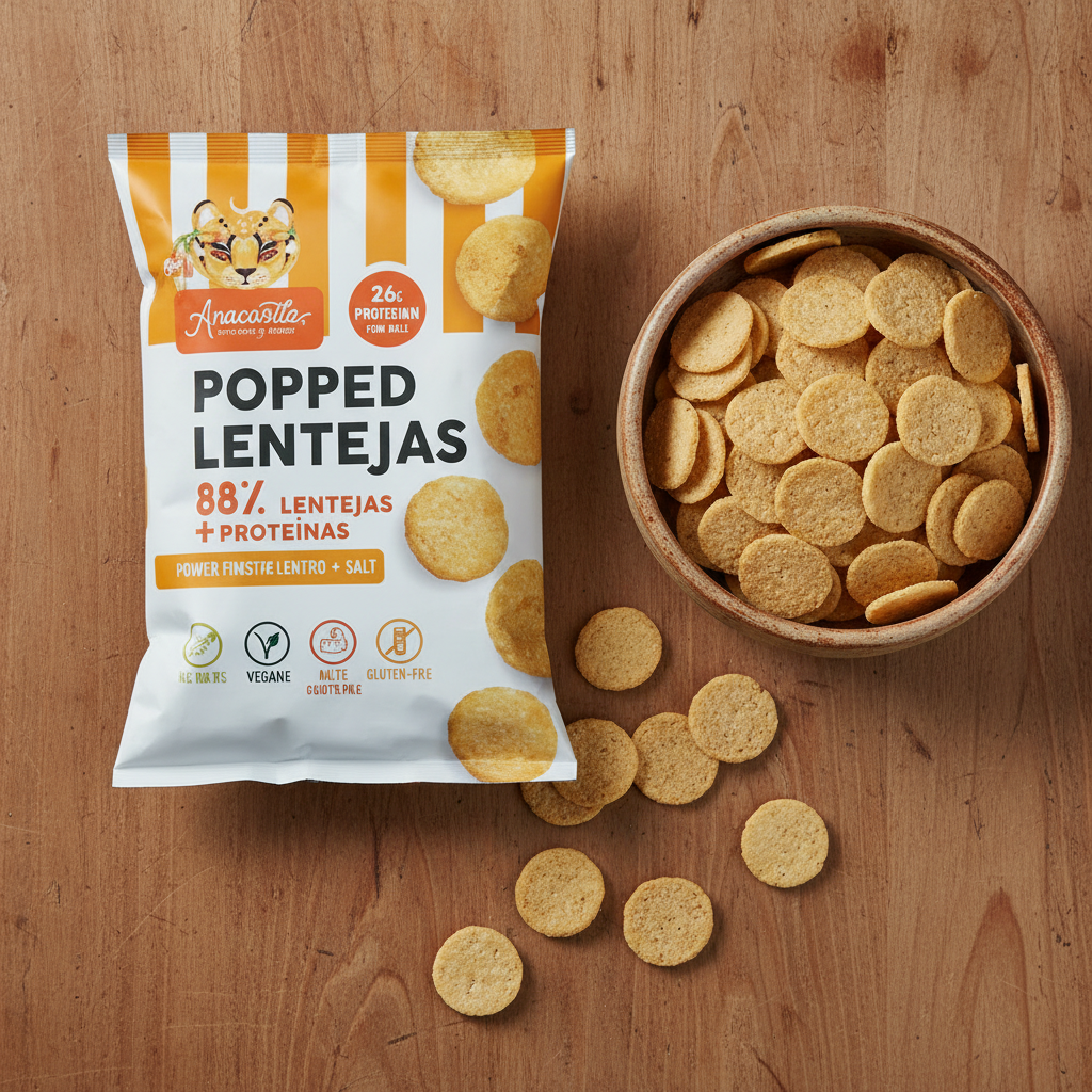 Popped Lentejas con cuenco