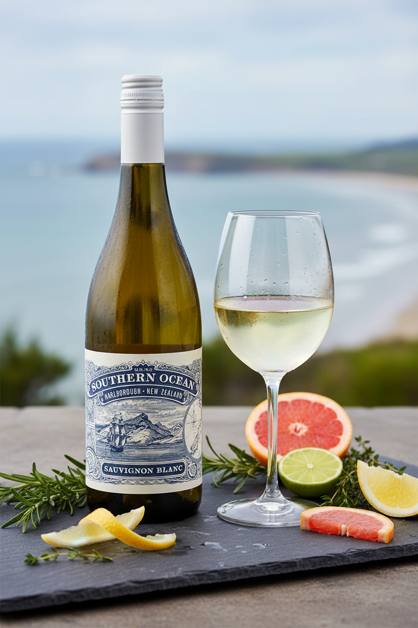 Southern Ocean Sauvignon Blanc - Foto Editorial